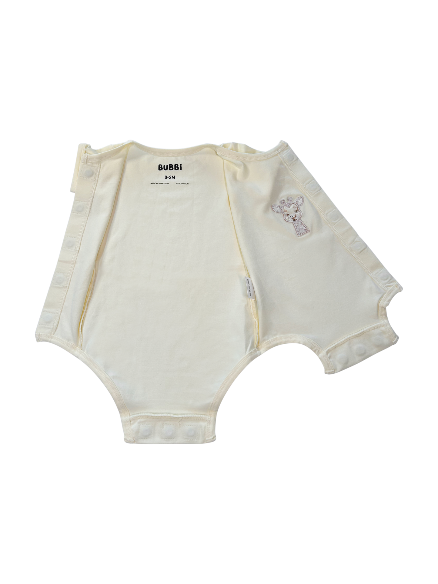 Magnetische Romper Giraffe | Korte Mouwen