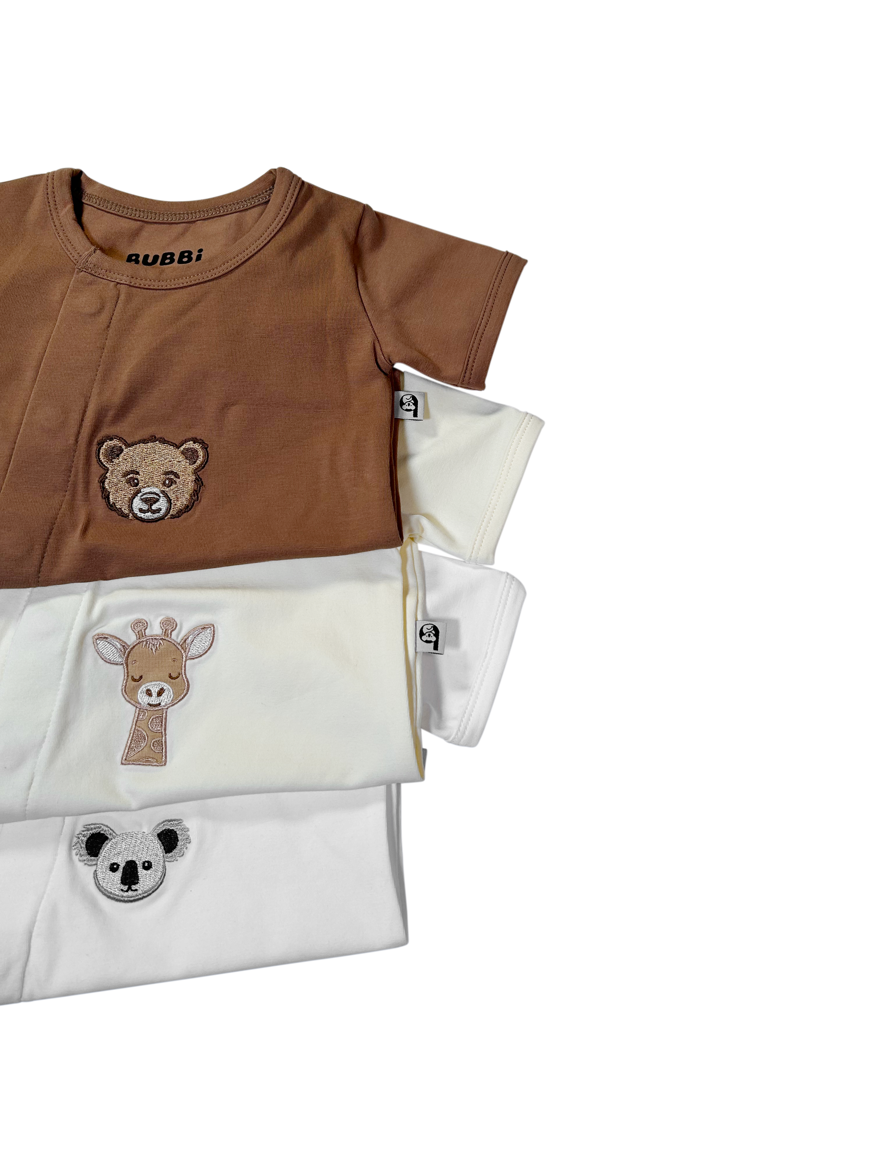 Set met 5 rompers korte mouwen - ecru, Baby Set met 5 rompers korte mouwen - ecru, Baby