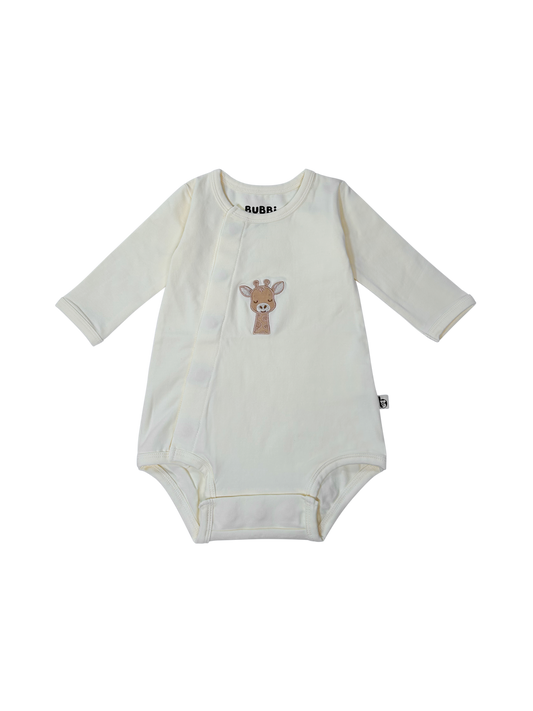Magnetische Romper Giraffe | Lange Mouwen